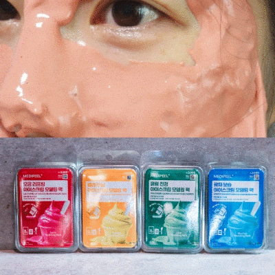 다이소 모델링팩 실사용 리뷰, 메디필 다이소 딩동댕 아이스크림 모델링팩 4종 써봤어요!