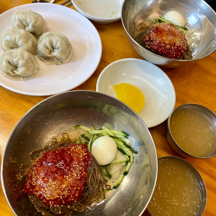  안양 삼막칡냉면 본점 삼막사 근처 손만두 존맛탱집 + 뷰 좋은 카페