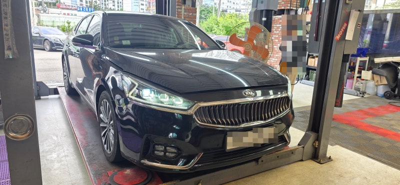 올 뉴 K7 메인터넌스 / 엔진오일교환 연료필터교환 에어컨필터교환 프론트브레이크패드교환 ....