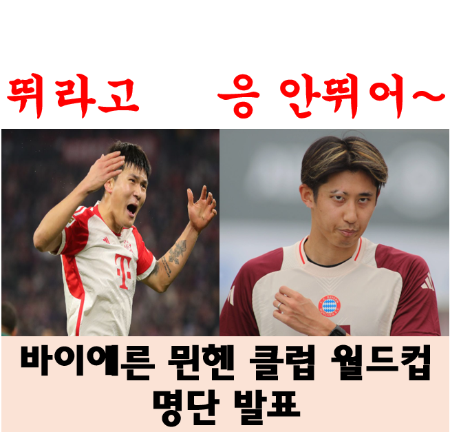 바이에른 <b>뮌헨 클럽 월드컵</b> 일정 및 명단 분석(<b>김민재</b> 포함... 