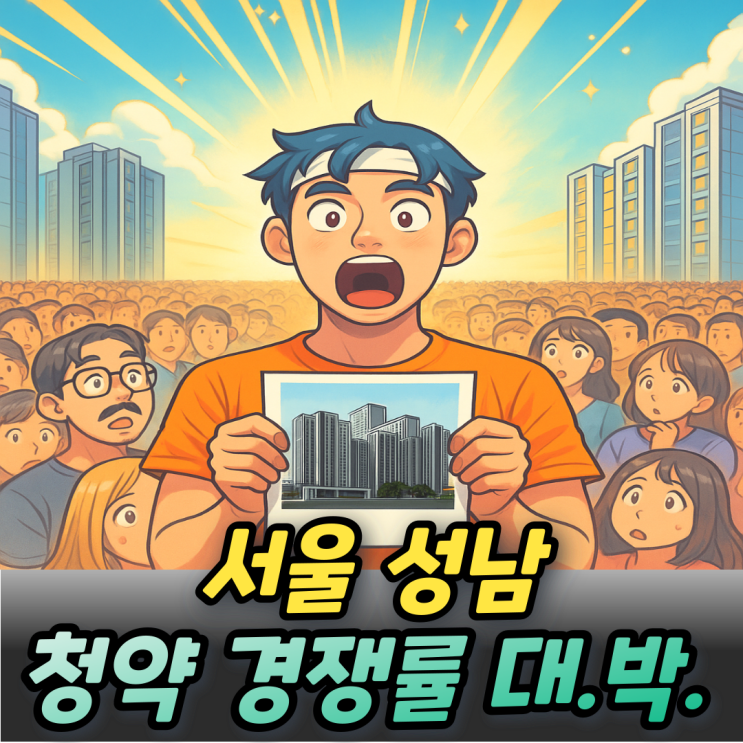  서울대방 성남복정 신희타 역대급 청약 경쟁률 나왔네요!