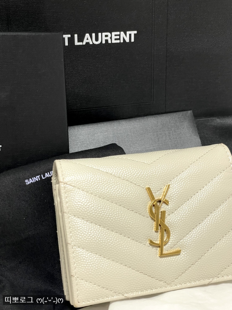 YSL 생로랑 지갑 카산드라 마틀라세 플랩 카드케이스, 여성 반지갑 입생로랑 추천