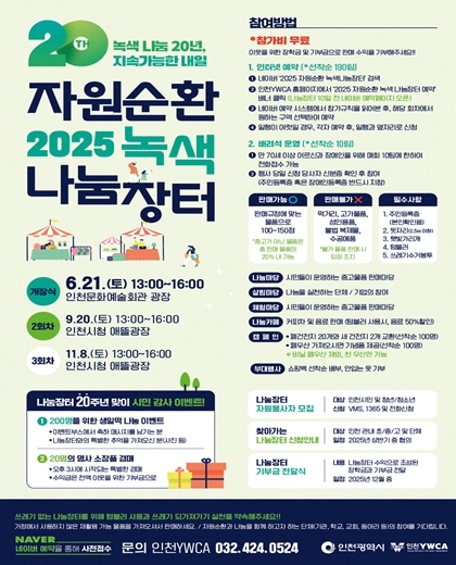 인천시, 나눔장터 개최 … 탄소중립 실천과 나눔문화 확산 나서
