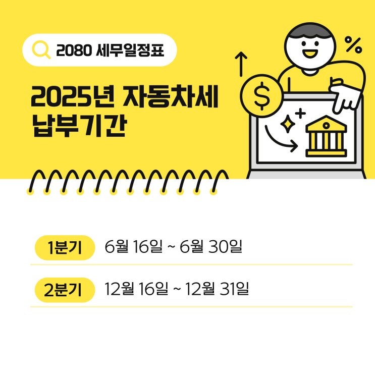  자동차세 납부기간! 연납신청하면 할인율 몇% 일까?