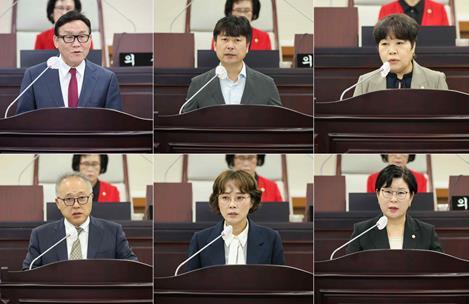 인천 동구의회 제284회 제1차 정례회에서 구정에 관한 질문 실시