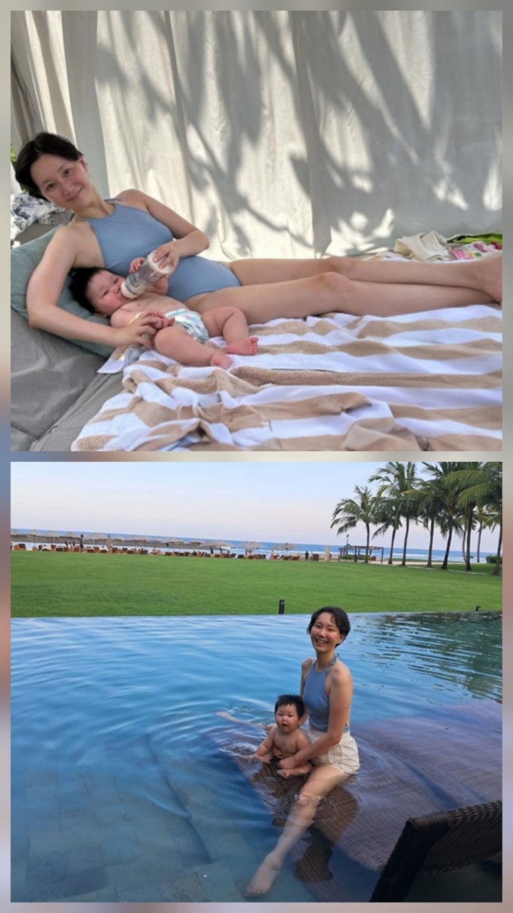 이유영 배우 딸과 수영장 근황 이유영 배우 딸과 수영장 근황