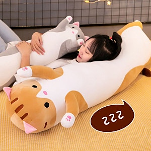 대형 고양이 바디필로우로 수면의 질 높이기!