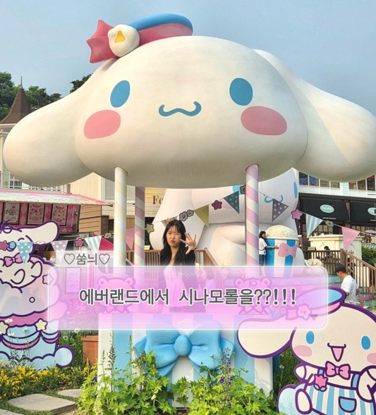  [에버랜드 산리오 콜라보 뿌시기] 저의 최애는 시나모롤입니다.