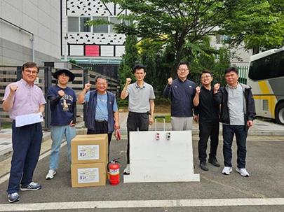 연수구시설안전관리공단, '화재예방 소화스티커' 전기화재 선제 대응