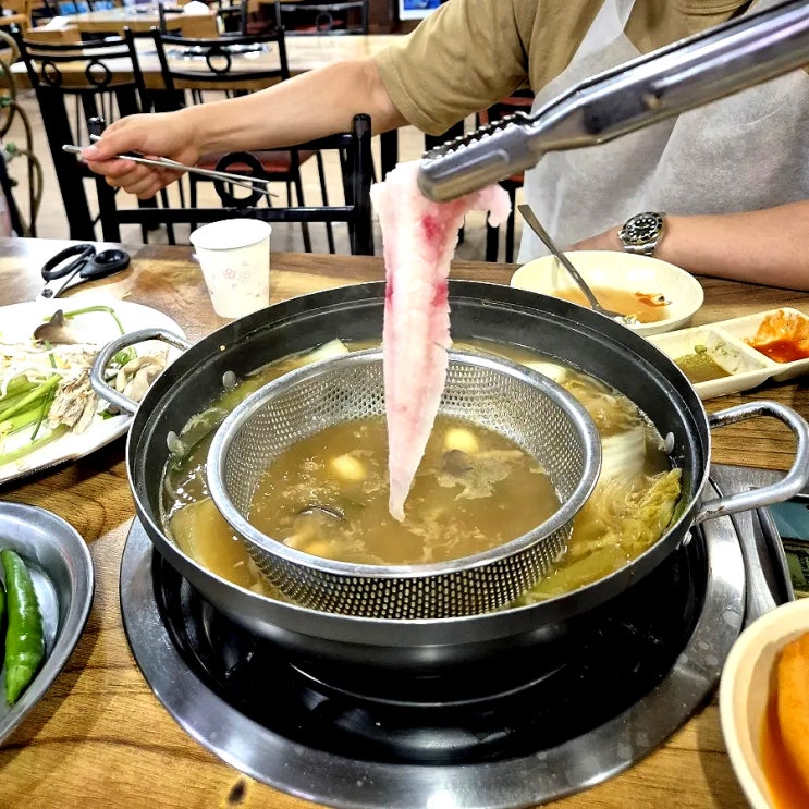  장안동 맛집 대명수산 제철 하모 샤브샤브 단백질 풀보충