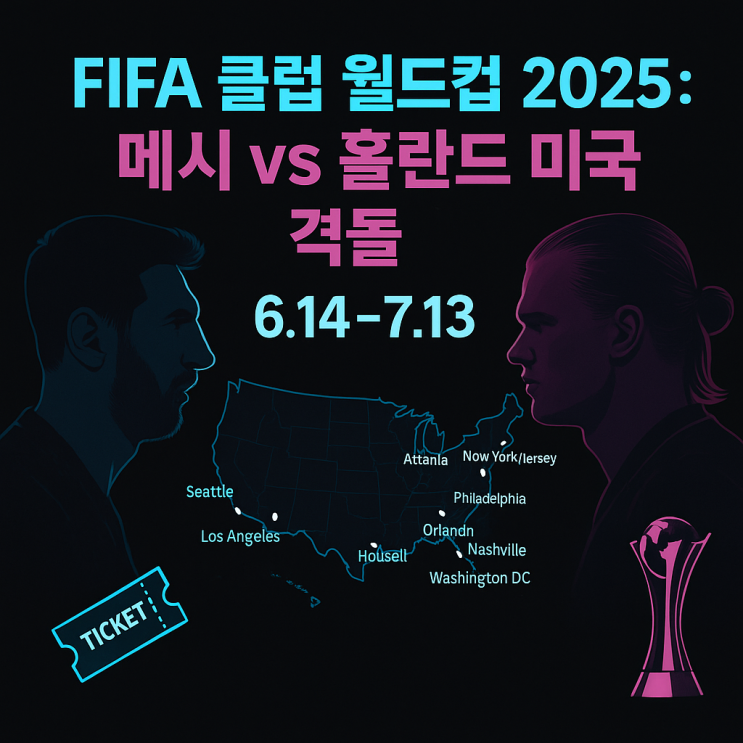 FIFA <b>클럽 월드컵</b> 2025 완전 가이드: <b>메시</b>와 홀란드가 만나는... 