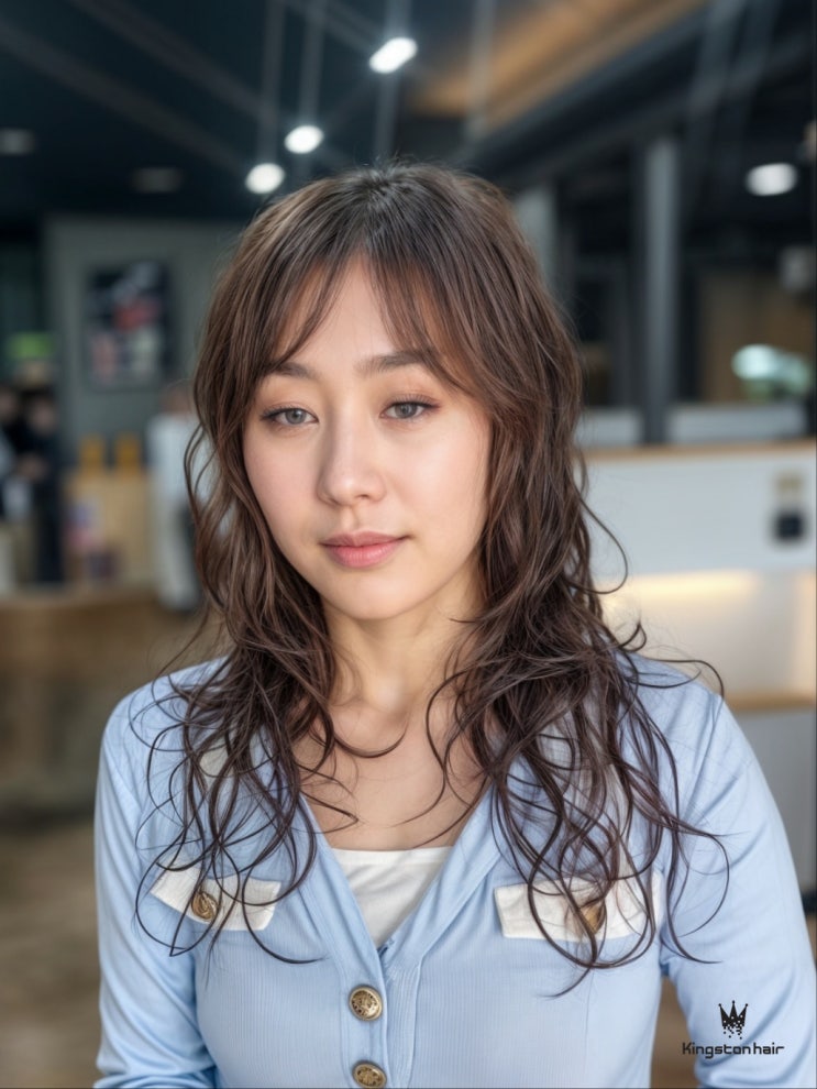  손상 없이 탄력 있게 – 대구 중년 여성 추천 긴머리 레이어드펌