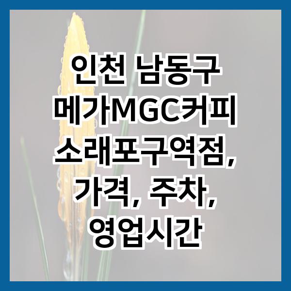 메가MGC커피 호구포역점 사진 2