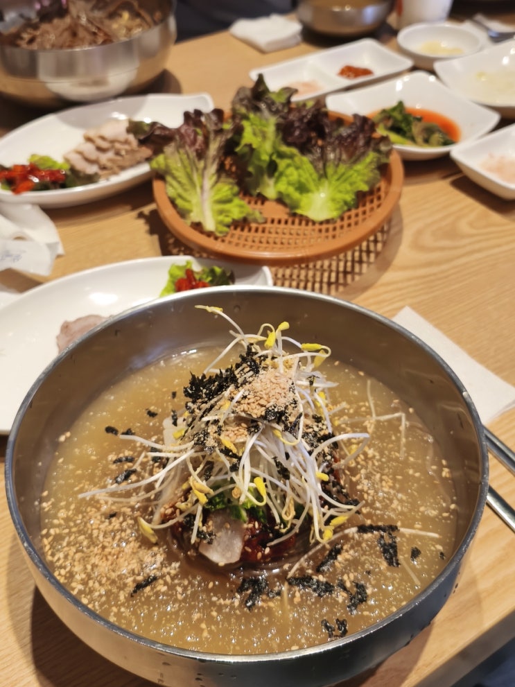  [오늘의 점심]물막국수, 수육