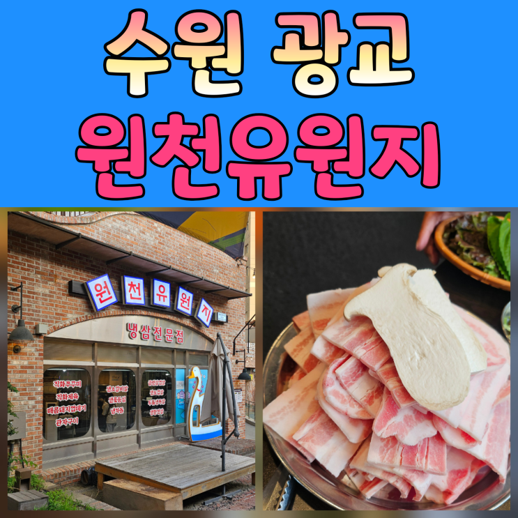  수원 광교 맛집 / 원천유원지 냉삼 앨리웨이점 광교호수공원 데이트코스로 찜!