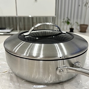 스테인리스 일체형 스칸팬 CTX 26cm 딥소테팬 뚜껑있는 웍팬 구매 후기