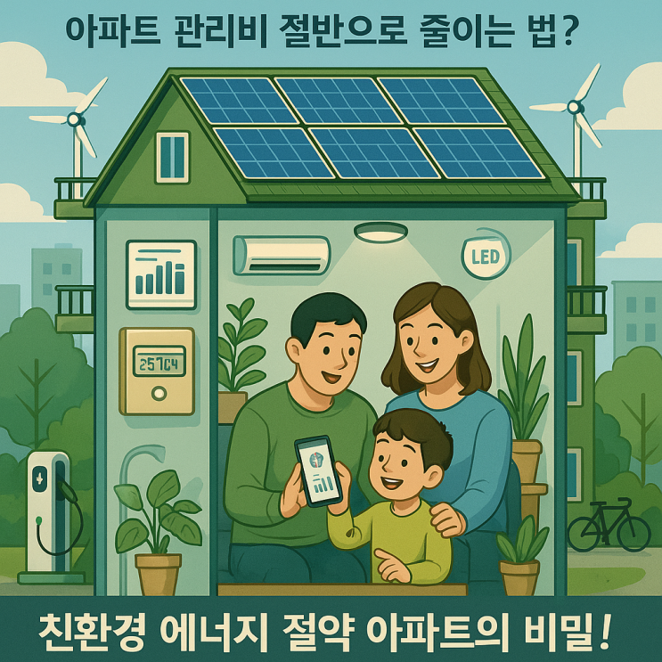  아파트 관리비 절반으로 줄이는 법? 탄소중립실천, 친환경 에너지 절약 아파트의 비밀!