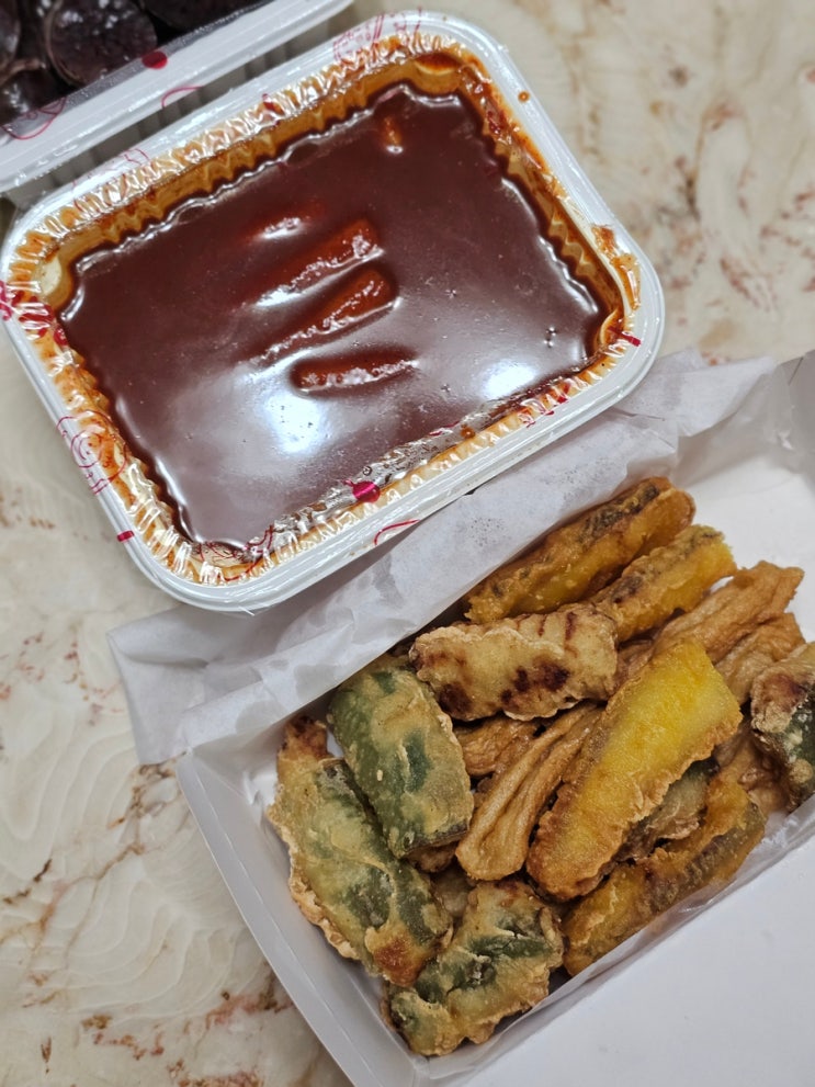 (신전떡볶이) 신전떡볶이 떡튀순 떡볶이 순대 튀김 배달 주문 후기