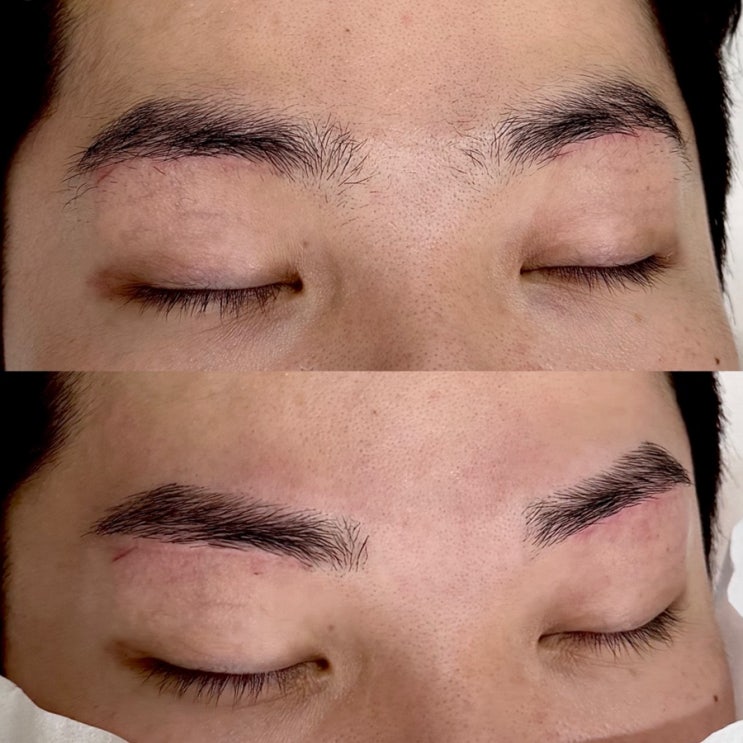  상봉 왁싱 브라운슈가링 남자눈썹 깔끔하고 예쁘게 완성