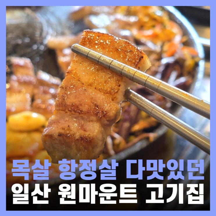  일산 원마운트맛집 가로수길 고기집 고기창고