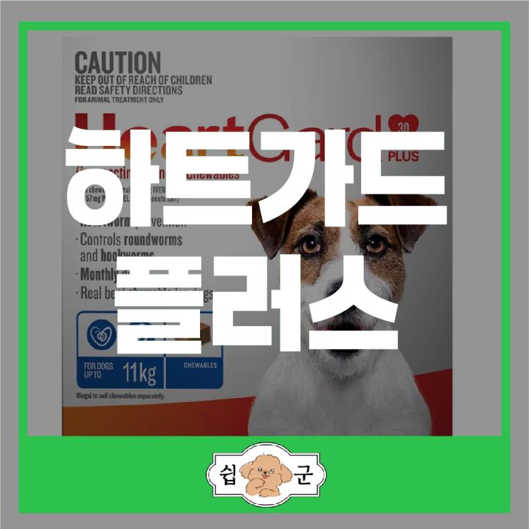  하트가드 플러스 강아지 심장사상충약 구충범위 구매처 가격 직구 방법 (호주 배대지)