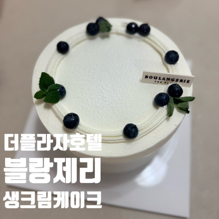  더 플라자 블랑제리 케이크 내돈내산 후기