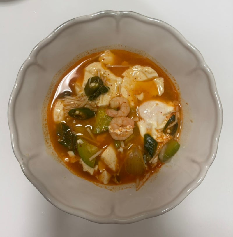 다담 바지락순두부찌개 양념 활용 자취생 순두부찌개 레시피 간편한 국물요리