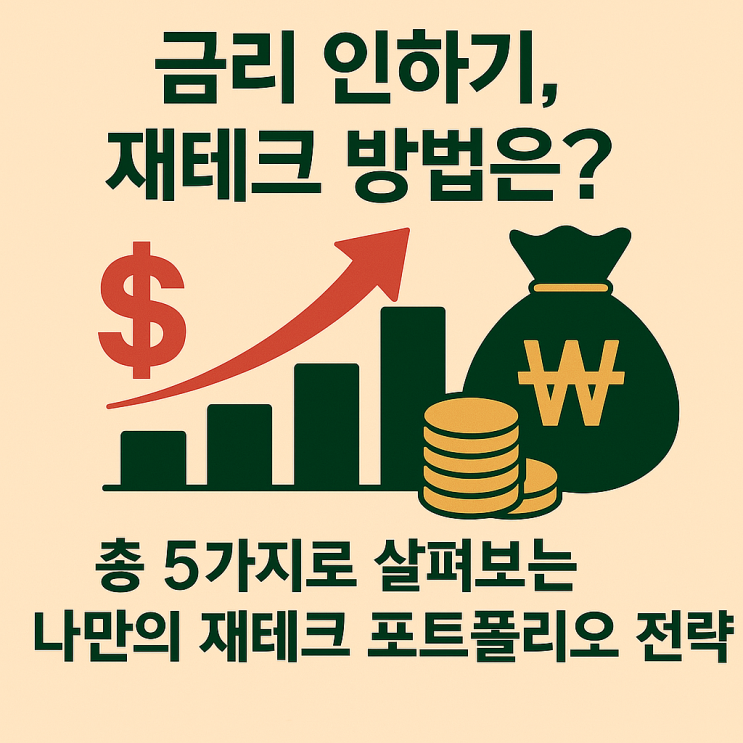  금리 인하기 재테크 방법은? 총 5가지로 살펴보는 "나만의 재테크 포트폴리오" 전략