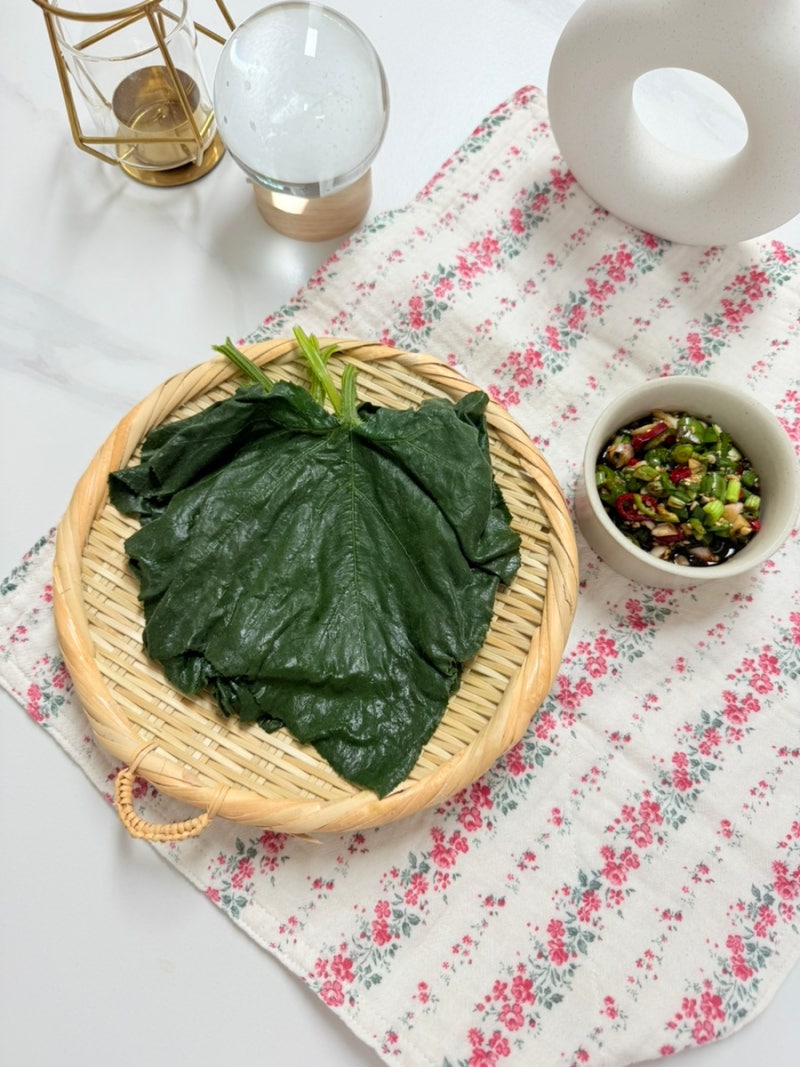 호박잎쌈 만드는법 간장양념장 호박잎 손질 찌기 찌는법