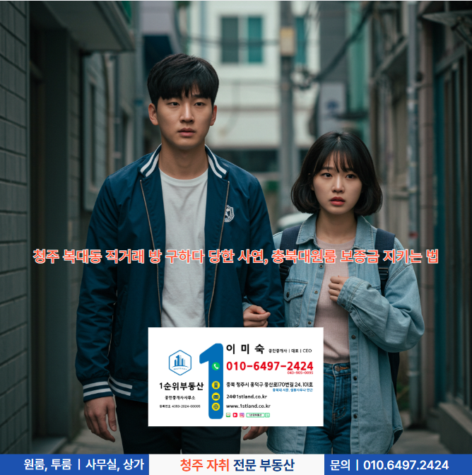 청주 복대동 직거래 방 구하다 당한 사연, 충북대원룸 보증금 지키는 법