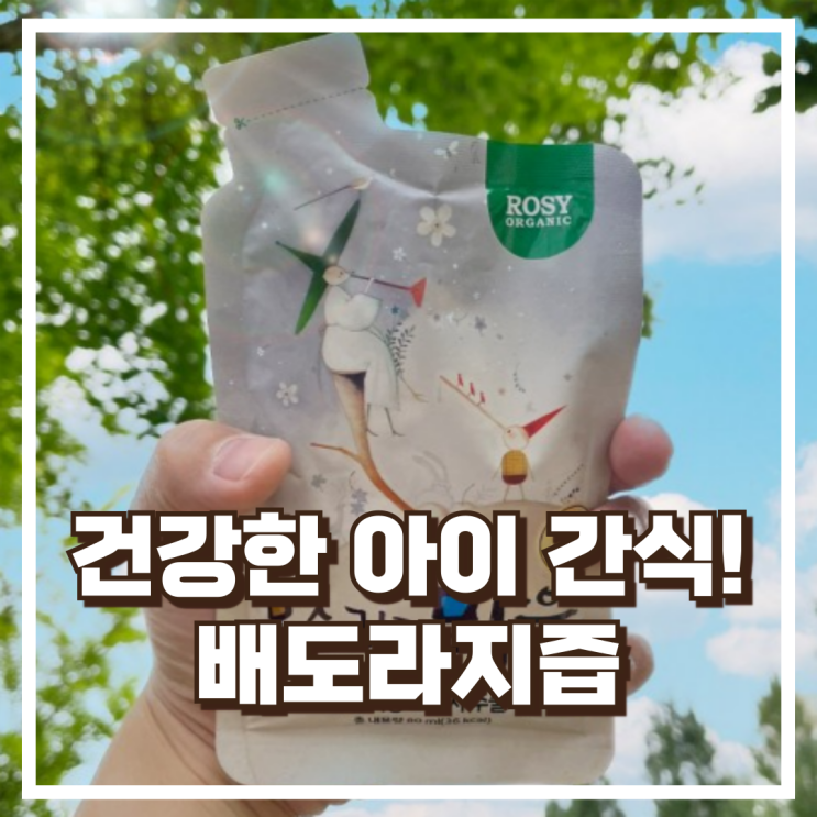  건강하게 마시는 아이 간식! 로지오가닉 배도라지즙 추천, 할인가