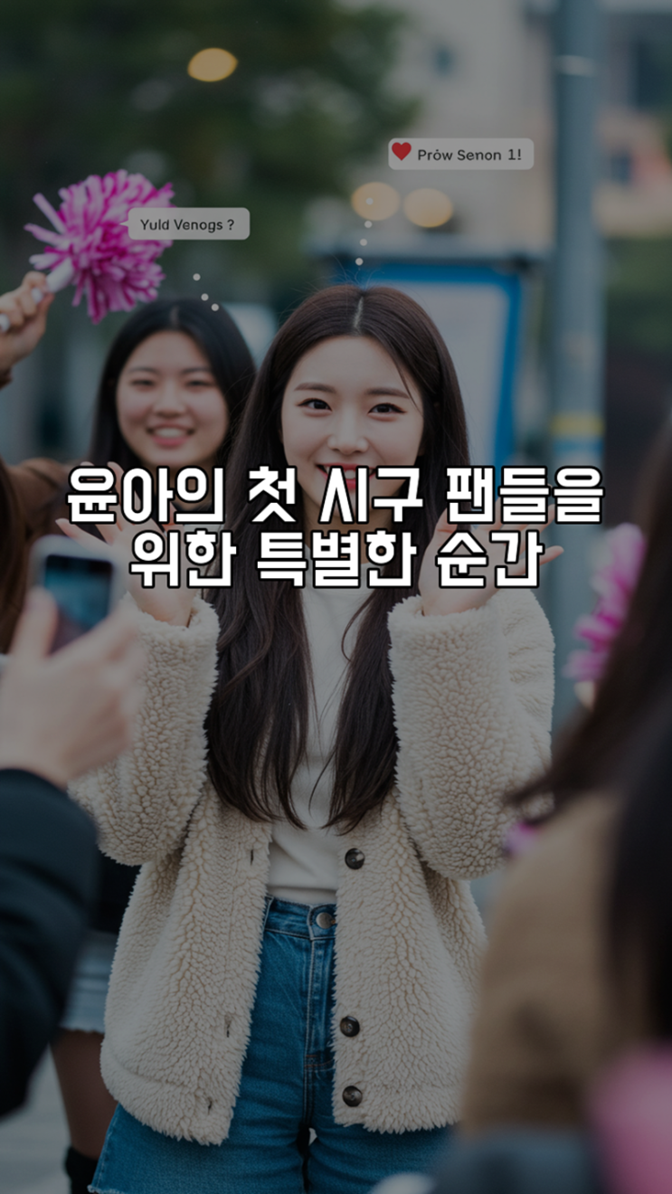 <b>윤아</b>의 첫 <b>시구</b>, 팬들을 위한 특별한 순간