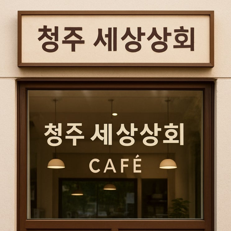  충주 활옥동굴 다음엔 , 충주 예쁜카페 관아골 카페 '세상상회'