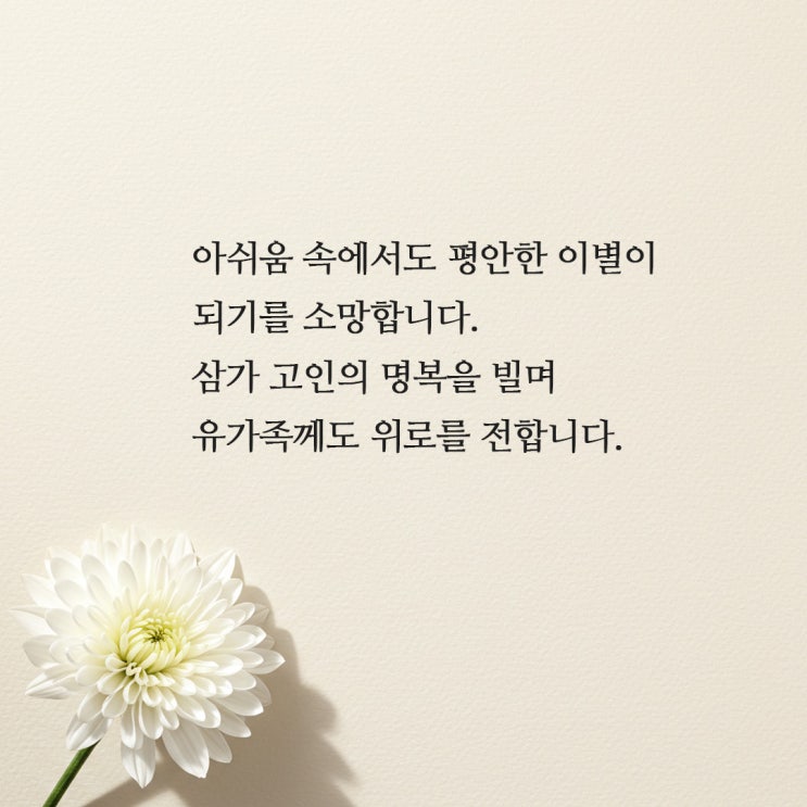  조의문구 문자, 정중하고 위로가 되는 표현 모음