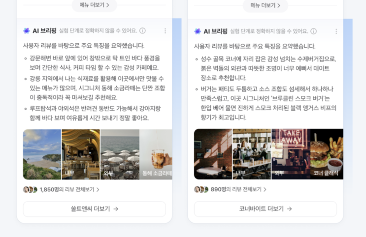  네이버 플레이스에도 AI 브리핑을 도입한다?! 향후 영향 예측