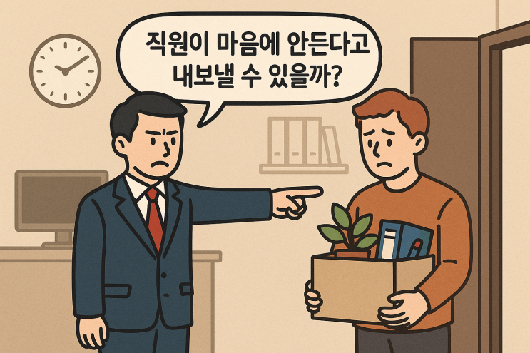  (인사관리) 직원이 마음에 안든다고 내보낼 수 있을까?
