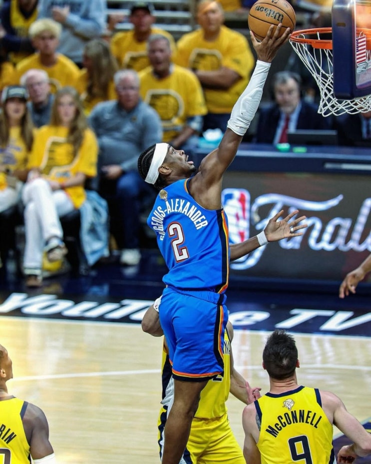 NBA <b>파이널</b> 리뷰 오클라호마시티 샤이 <b>길저스 알렉산더</b> 35점... 