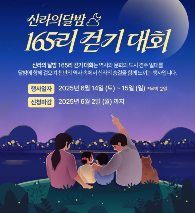 경주 신라의 달밤 걷기 대회 참여