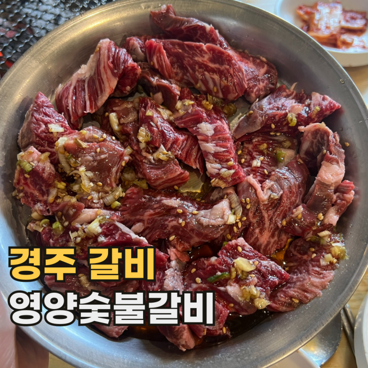  경주 영양숯불갈비 경상도 원탑 한우 양념갈비 맛집