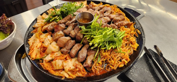  천안 불당동 가성비 숙성 흑돼지 맛집 할매솥뚜껑흑돼지삼겹살
