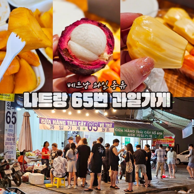  베트남 과일 종류 나트랑 65번 과일가게 망고 가격