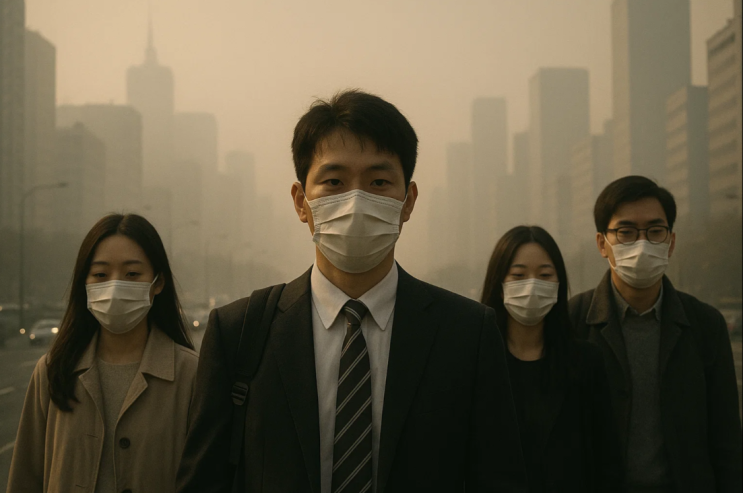  서울·경기 미세먼지 '나쁨' 계속…주말 외출 시 건강 주의보 발령