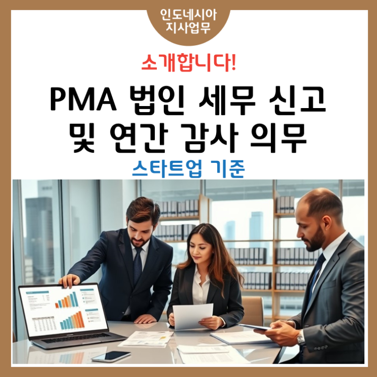 PMA 법인 세무 신고 및 연간 감사 의무 – 스타트업 기준