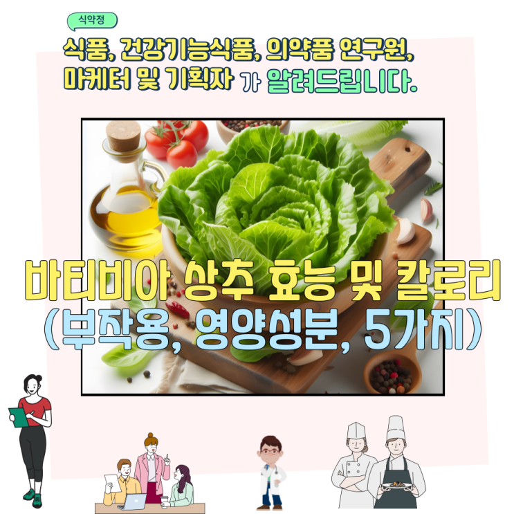  바티비아 상추 효능 및 칼로리 (부작용, 영양성분, 5가지)
