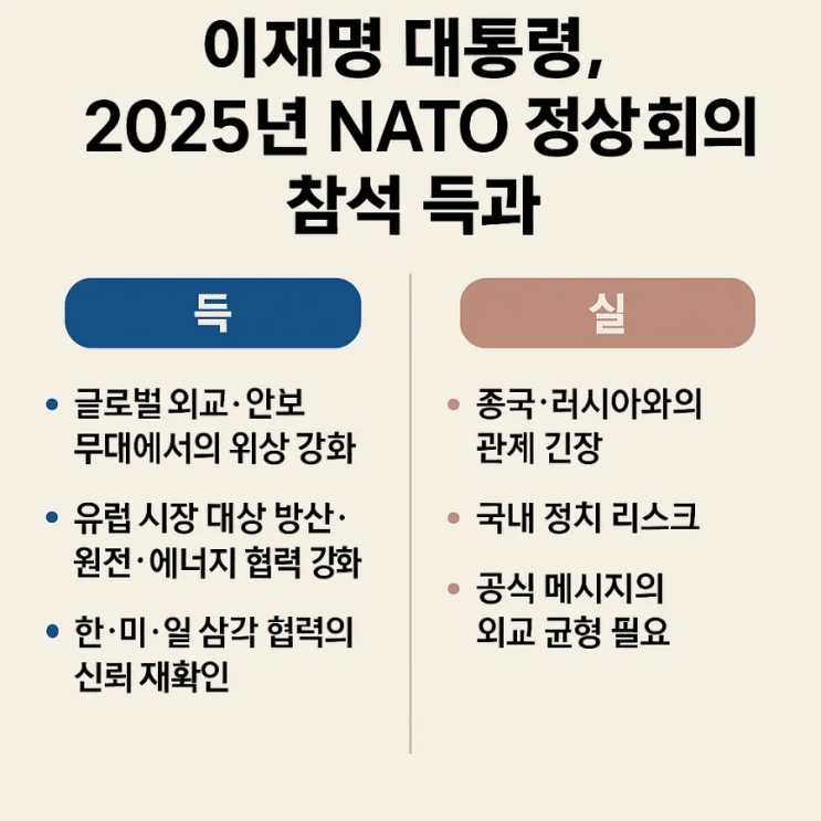 [이재명 <b>대통령</b>이 2025년  <b>나토</b>(NATO) 정상회의에 <b>참석</b>할... 