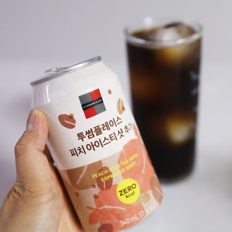  코스트코 신상 캔으로 즐기는 투썸 아샷추 피치아이스티 샷추가 제로칼로리