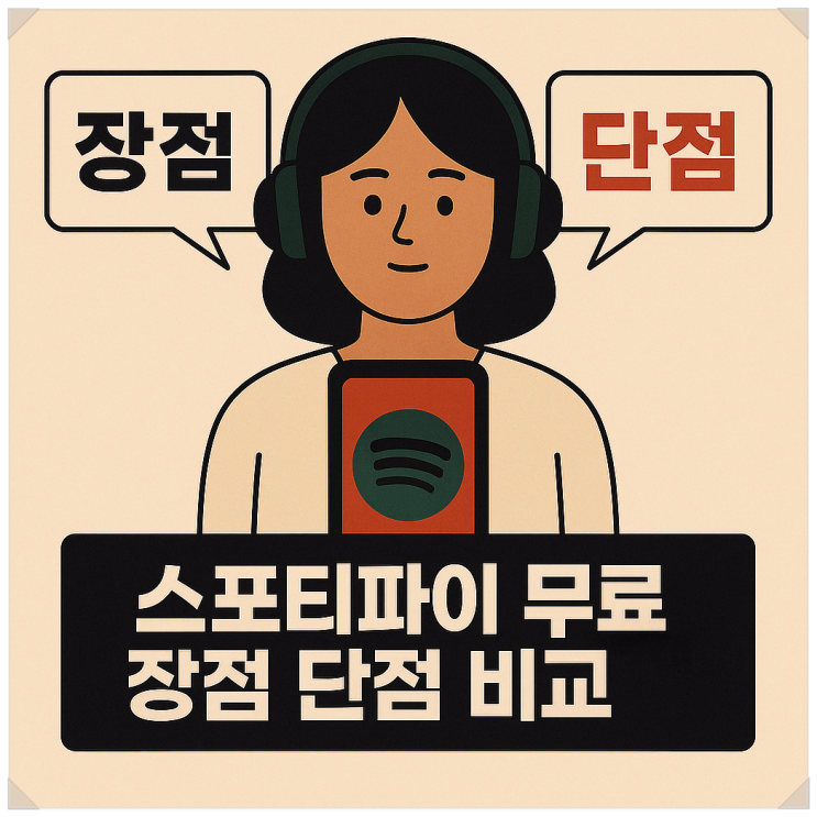  스포티파이 무료버전 장점 단점 비교