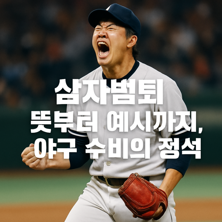 삼자범퇴 뜻부터 예시까지, 야구 수비의 정석
