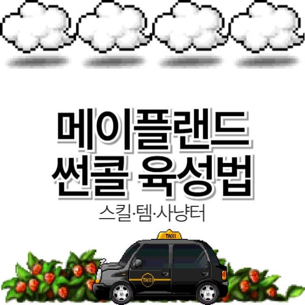  메이플랜드 썬콜 2차 육성법 (스킬·템·사냥터·무자본)
