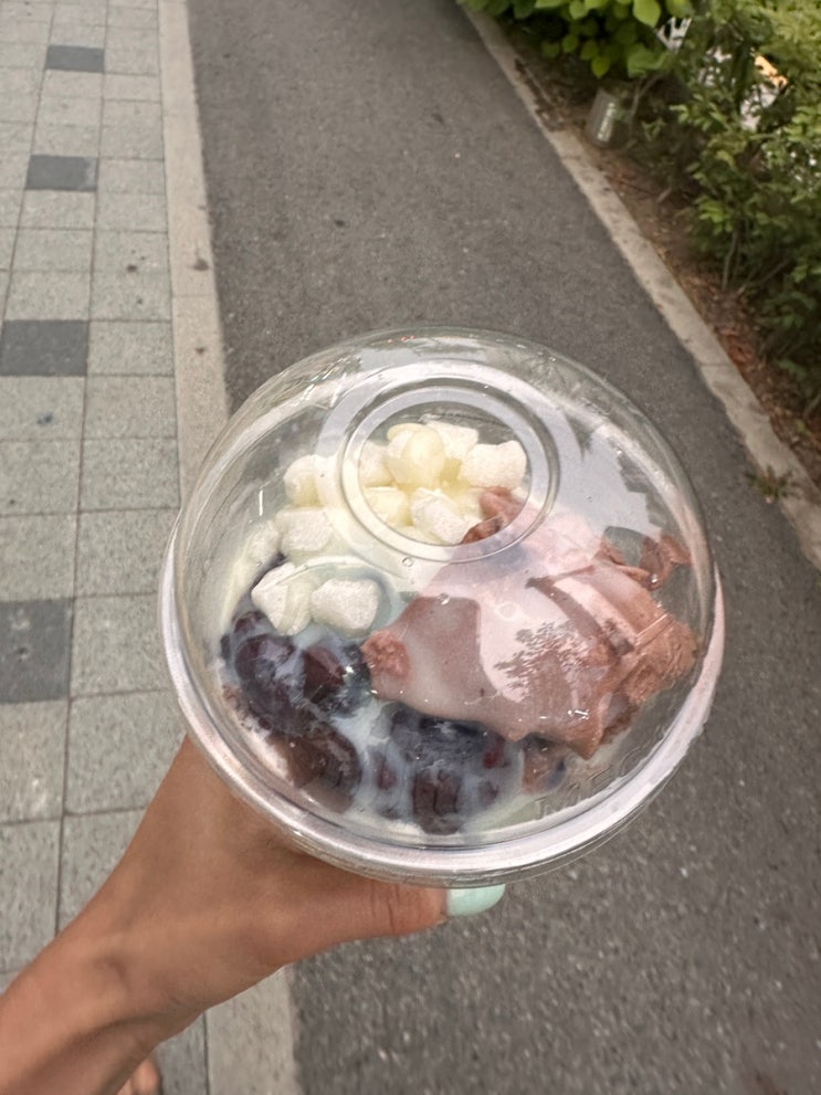  메가커피 빙수 팥빙젤라또 드디어 먹어봄! 배달불가 왜?